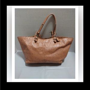 COACH SIGNATURE LEATHER TOTE